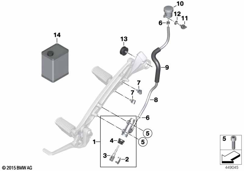 Maître cyl.de frein AR Integral ABS