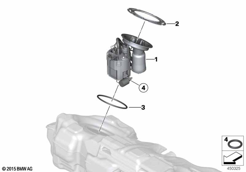 Fuel filter/pump/fuel level sensor