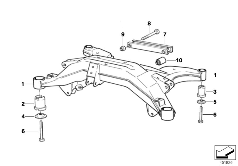 Genuine BMW 33172227379 E31 Rubber Mounting (Inc. 850CSi) | ML Performance UK Car Parts