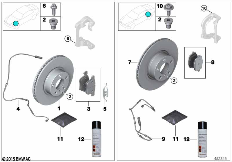 Genuine BMW 34106879122 F25 F26 Brake Disc, Ventilated 328X28 (Inc. X4 35iX, X3 20i & X4 35dX) | ML Performance EU Car Parts