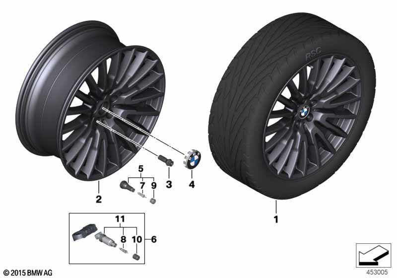 BMW LA wheel Multi-Spoke 629 - 21''