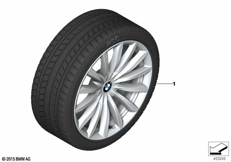 Winter wheel with tire V-spoke 620 - 19