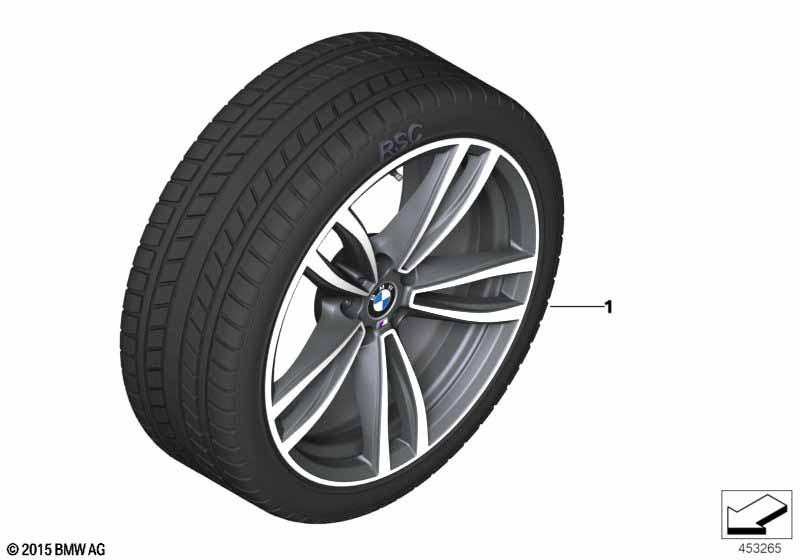 Winter wheel w.tire M doub.sp.647M-19