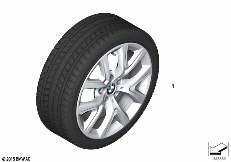 Winter wheel with tire Y-spoke 574 - 17