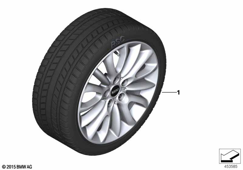 Winter wheel w.tire net sp.519 - 17