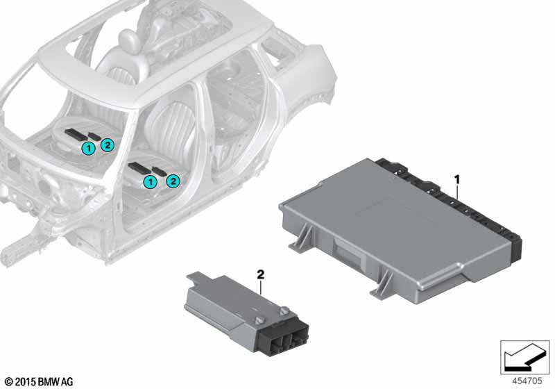 Control unit for seat module