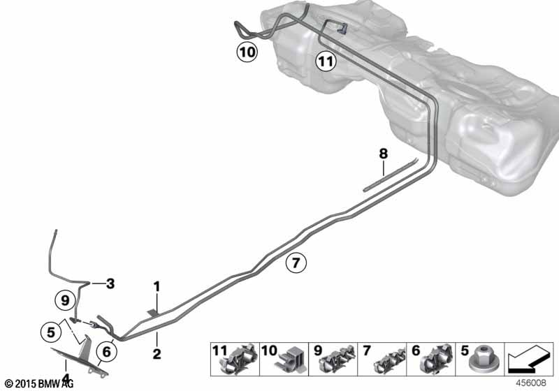 Fuel pipes / Mounting parts