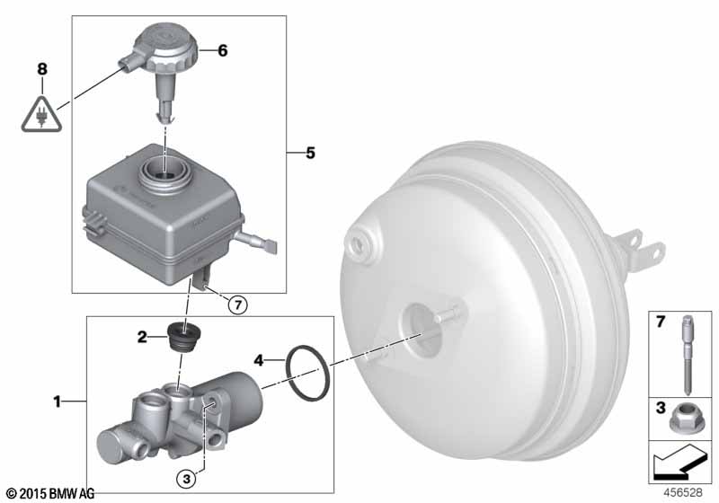 Brake master cylinder/expansion tank
