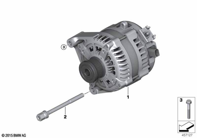Genuine BMW 12318614276 F20 F33 F23 Alternator 180A (Inc. M240i, M140i & M240iX) | ML Performance EU Car Parts