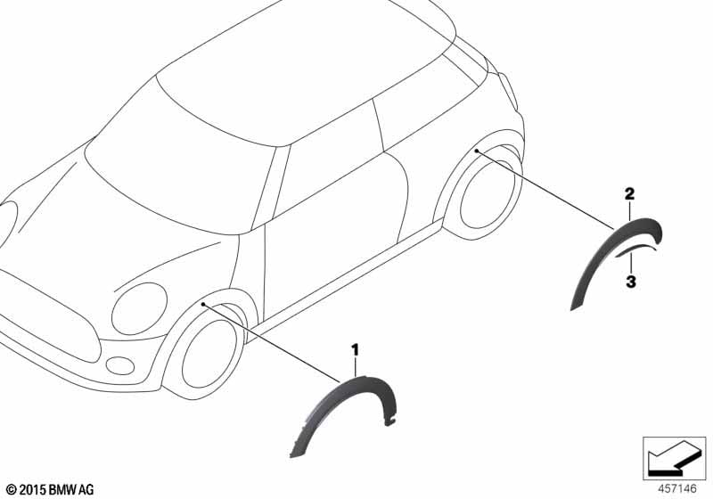 Retrofit wheel arch trim
