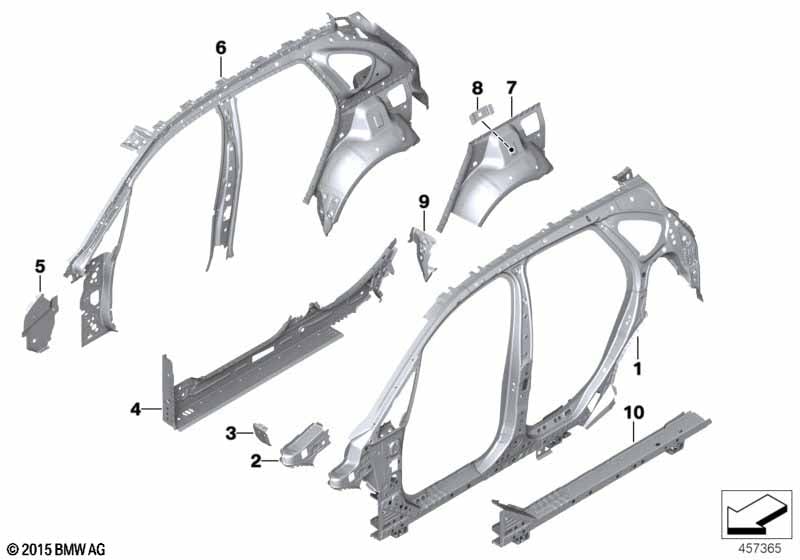 Body-side frame-parts