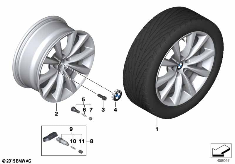 BMW LA wheel V-spoke 642 - 18''