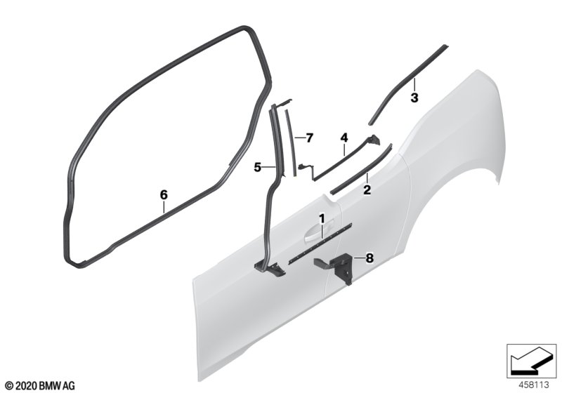 Genuine BMW 51357453369 B-Pillar Finisher, Outer Left (Inc. i3s) | ML Performance UK Car Parts