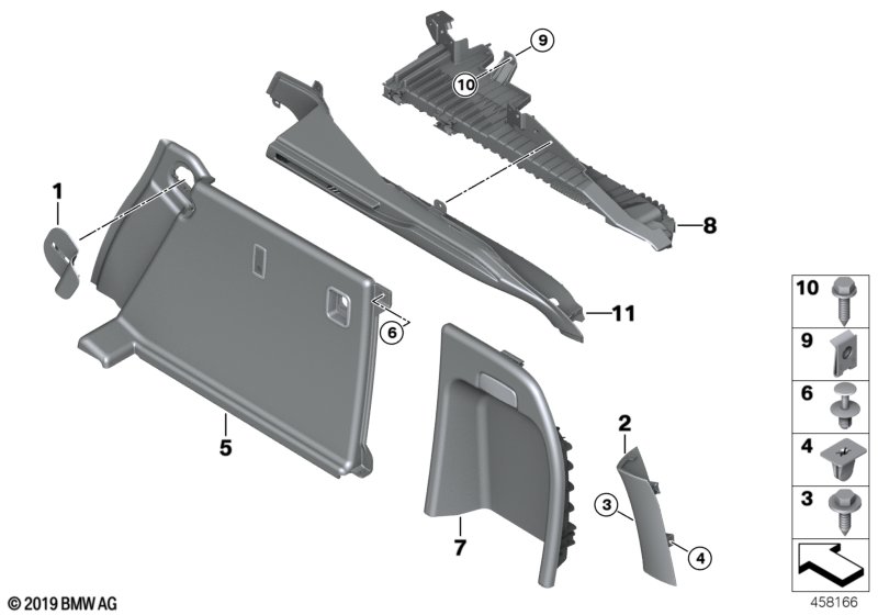 Right TRUNK TRIM