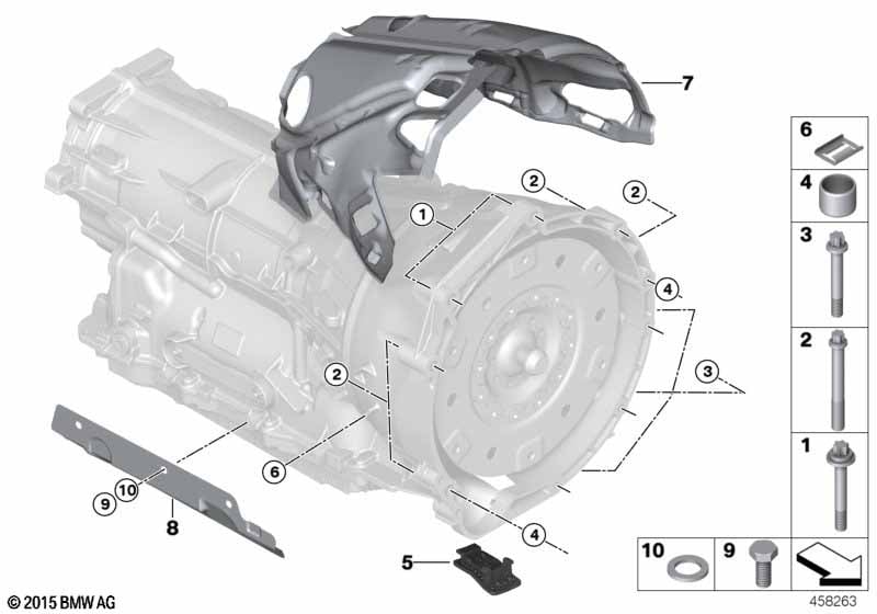 Transmission attachment / mounts