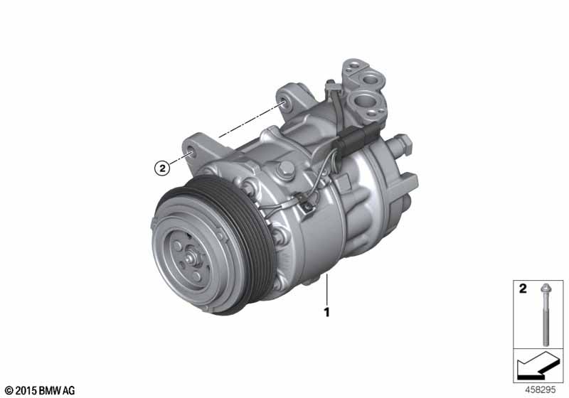 Genuine BMW 64526926546 G07 Rp A/C Compressor W/O Magnetic Clutch R134A/R1234YF (Inc. X7 30dX, X7 40iX & X7 M50dX) | ML Performance UK Car Parts