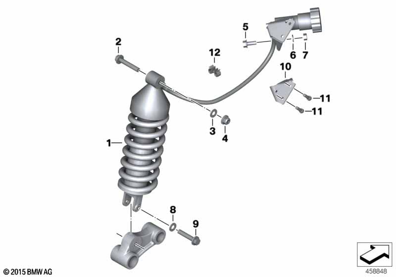 Genuine BMW 07129964677 Self-Locking Hex Nut M10X1,25 (Inc. R 80 GS, R 100 R & R 100 GS) | ML Performance EU Car Parts