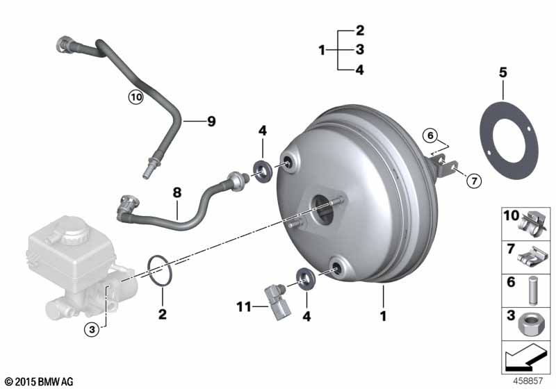 Genuine BMW 11668638543 F15 F16 Vacuum Pipe (Inc. X5 28iX & X6 28iX) | ML Performance UK Car Parts