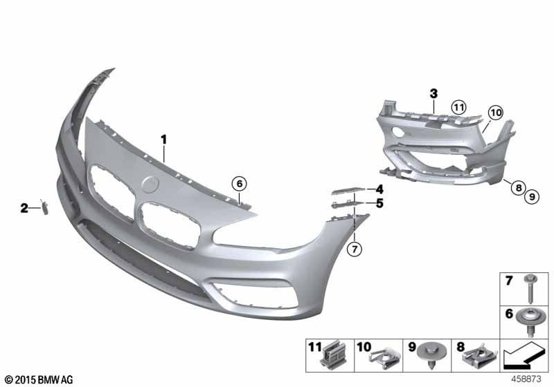 Trim cover, front