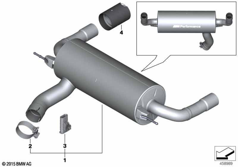 BMW M Performance silencer