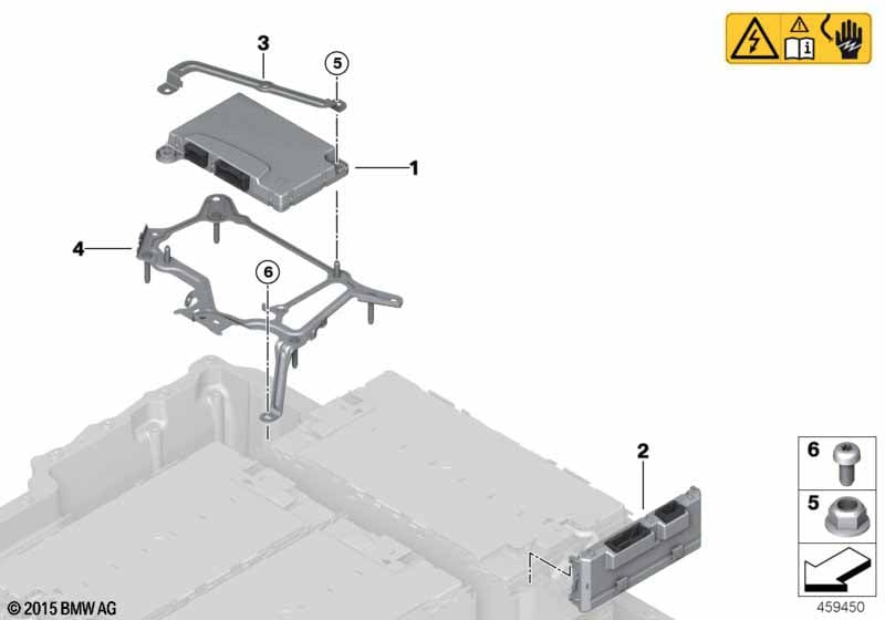 High-voltage battery control units