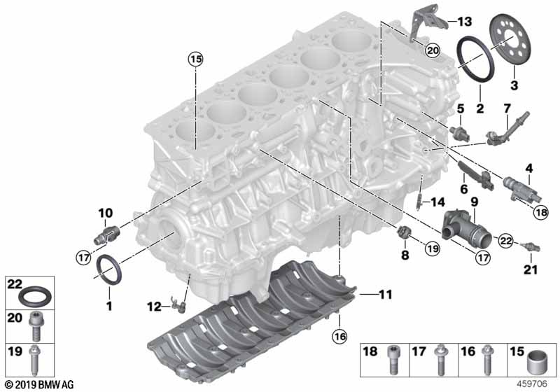 Genuine BMW 11118619408 F20 F34 F36 Connector (Inc. 740iX, M140iX & 340i) | ML Performance UK Car Parts