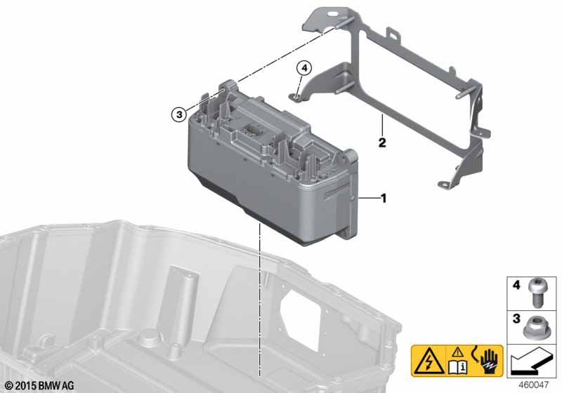 High-voltage battery safety box
