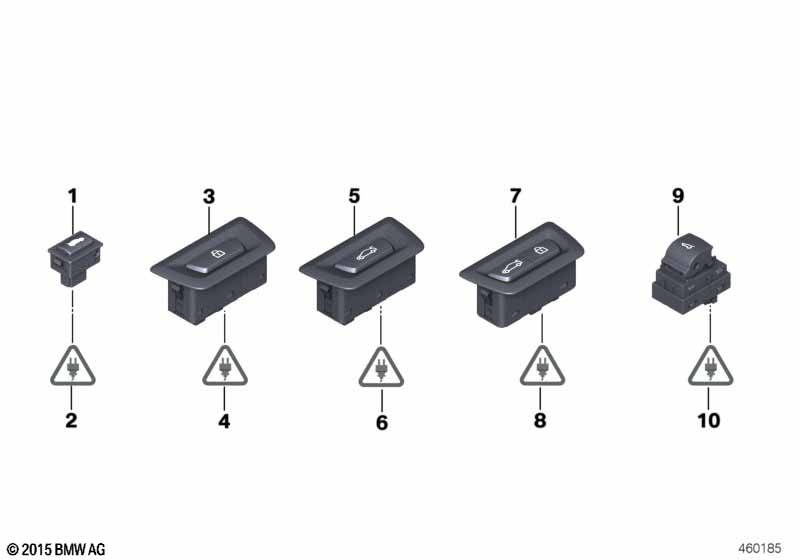 Genuine BMW 61319303662 F25 F26 Switch Trunk Lid (Inc. X4 35dX & X3) | ML Performance UK Car Parts