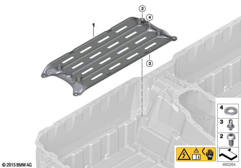High-voltage battery module braces