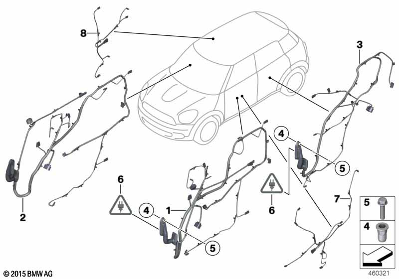 Genuine BMW 61129352564 Driver's Side Door Cable Harness (Inc. Cooper S ALL4, Cooper S & JCW) | Duco Car Parts UK Car Parts
