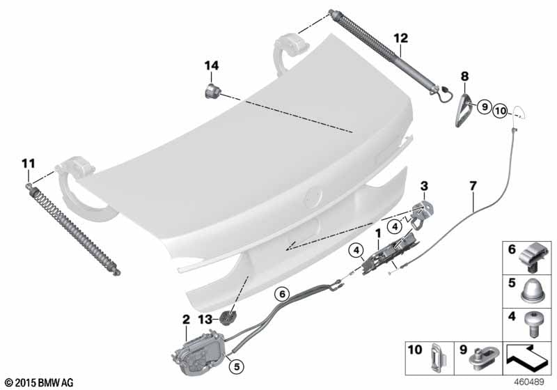 Trunk lid / locking system