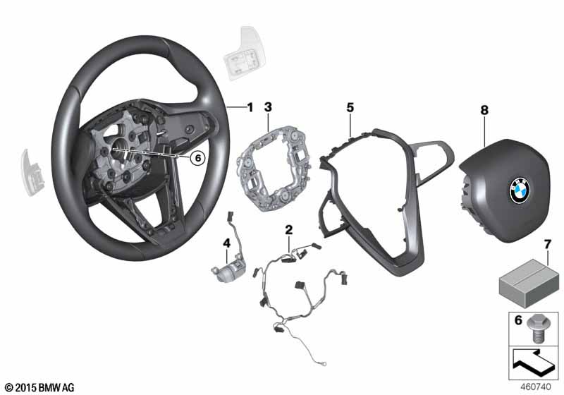 Genuine BMW 32306884007 G14 G11 Connecting Line, Steering Wheel (Inc. 520dX, 740LeX & M760iX) | ML Performance EU Car Parts