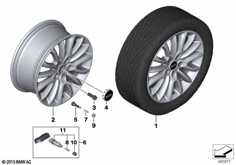 MINI LM kolo Net Spoke 519 - 17