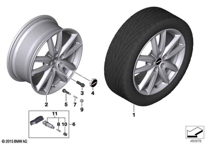 MINI LA wheel JCW grip spoke 520 - 18