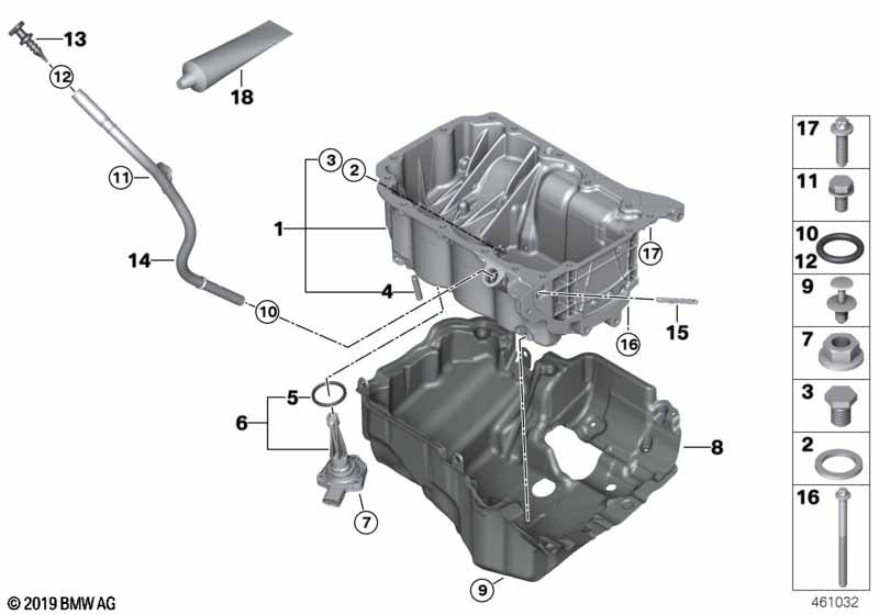 Genuine BMW 11438511392 F30 F46 F55 Guide Tube (Inc. 318d, 520d ed & 725d) | ML Performance EU Car Parts