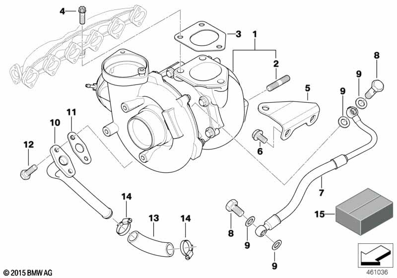 Genuine BMW 11422247921 E39 E38 E46 Hose (Inc. 525d, 330Cd & 330xd) | ML Performance UK Car Parts