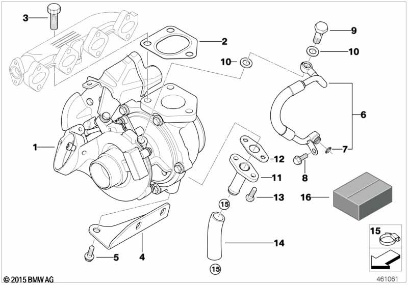 Genuine BMW 11427791632 E90 E87 E91 Return Pipe (Inc. 118d, 320d & 120d) | ML Performance UK Car Parts