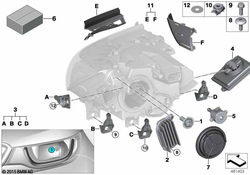 Genuine BMW Mini 63122993424 F56 Headlight Cover (Inc. X1 20i) | ML Performance UK Car Parts