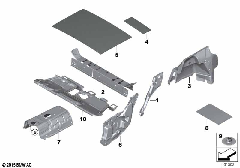 Sound insulating rear