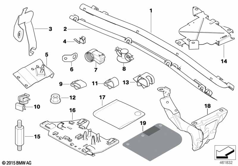 Genuine BMW Mini 12521437136 F87 Clip (Inc. 735Li) | ML Performance UK Car Parts