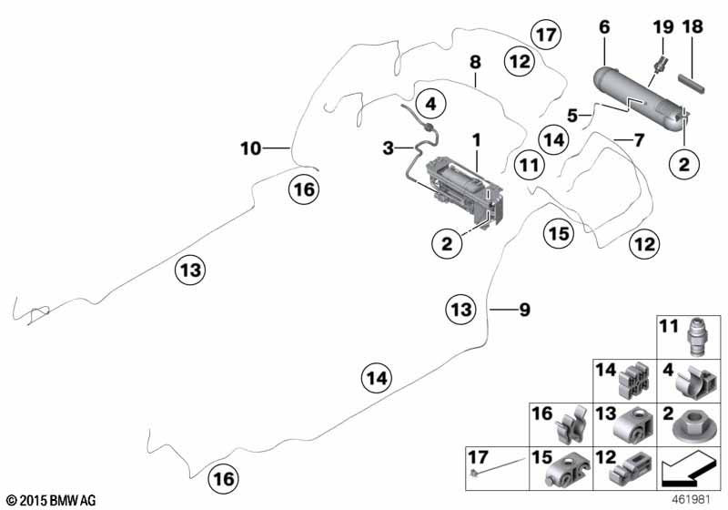 Genuine BMW 34317707371 RR6 Tandem Clamp D=5-8/10-12mm (Inc. Ghost EWB, Wraith & Dawn) | ML Performance EU Car Parts