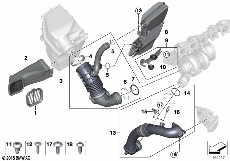 Genuine BMW 13719894670 G11 G02 Profile-Gasket (Inc. 745eX, X5 40i & 740Li) | ML Performance EU Car Parts