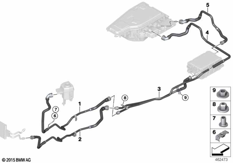 Genuine BMW 17127644100 F15 Coolant Line (Inc. X5 40eX) | ML Performance EU Car Parts