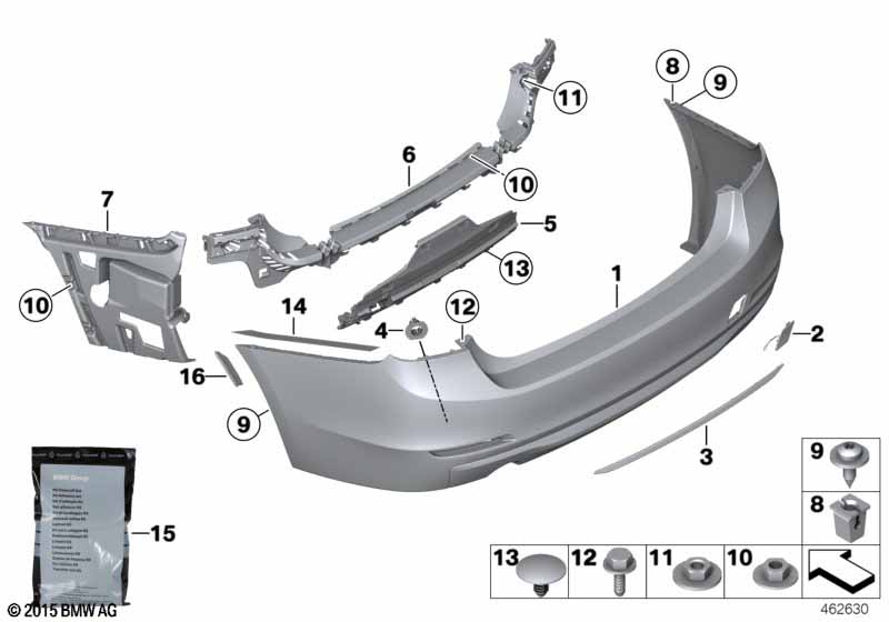 Genuine BMW 51127384571 Trim Strip, Black | ML Performance UK Car Parts