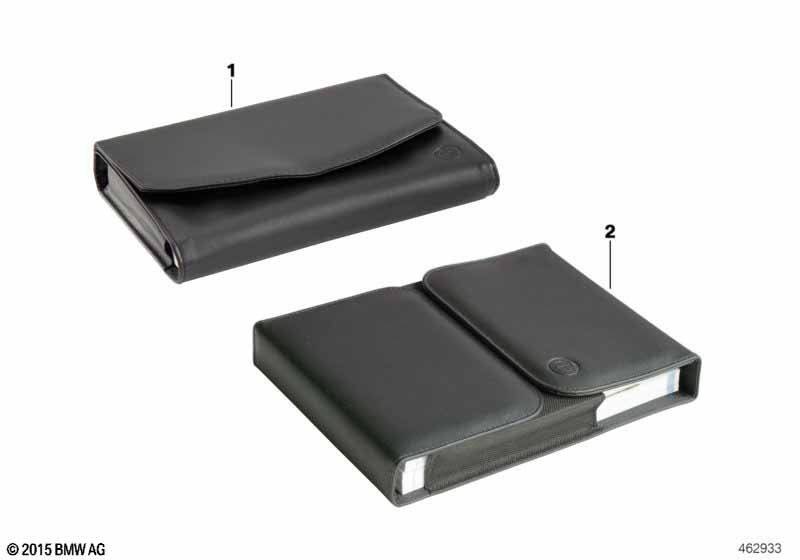 Vehicle document slipcase, BMW, embossed