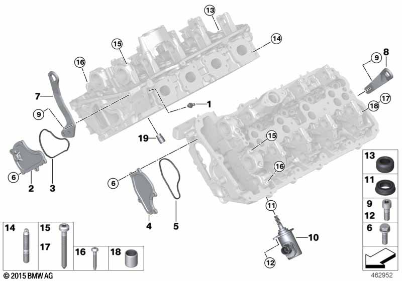 Genuine BMW 11128611345 F90 G06 G12 Shackle Zyl. 1-4 (Inc. M5, M850iX & 750LiX) | ML Performance UK Car Parts
