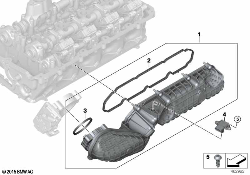Genuine BMW 11618639597 G11 G30 G16 Gasket, Throttle Body (Inc. AlpinaB7, X5 50iX & 750LiX) | ML Performance UK Car Parts