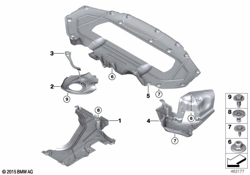 Genuine BMW 51758491263 G11 Underbody Paneling, Left PHEV (Inc. 740e, 745e & 745Le) | ML Performance EU Car Parts