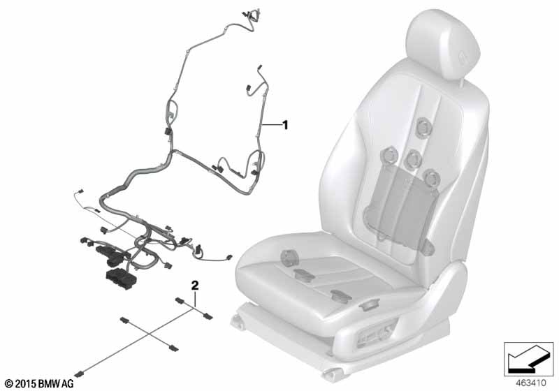 Genuine BMW 61129390347 G32 G30 G31 Wiring Harness Comfort Seat Left (Inc. 630d, 520i & 640dX) | Duco Car Parts UK Car Parts