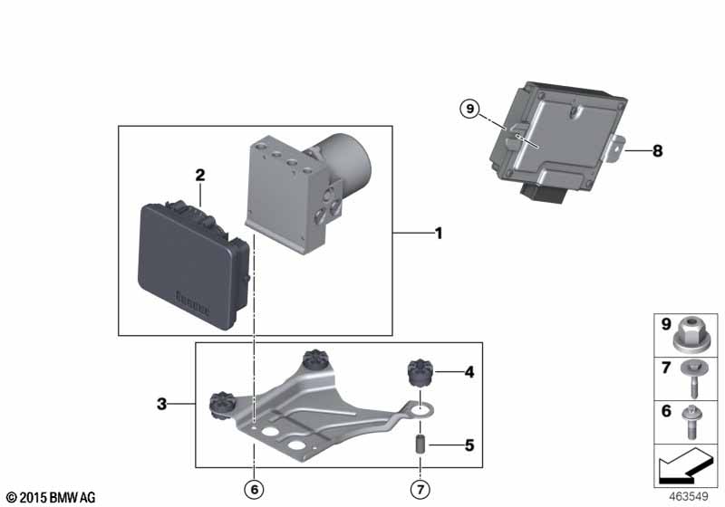Genuine BMW 34516896312 RR11 G02 Rp Hydraulic Unit For Dsc (Inc. 640iX, X4 M40iX & Cullinan) | ML Performance UK Car Parts